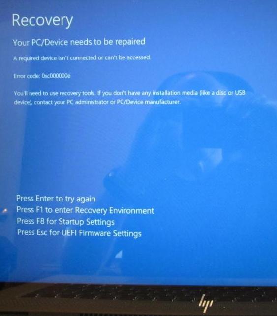 Windows Won't Boot from Clone SSD (error code 0xc000000e) and Cannot Enter  Recovery...