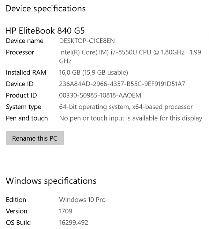 i have hp 840 g6 but its showing hp 840 g5 196080d1531781023t-new-hp-840-g5-will-not-enter-sleep-mode-v-1709-a-device-specifications.png