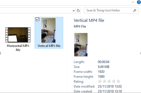 Explorer Thumbnails not displaying movie icon for MP4 files
