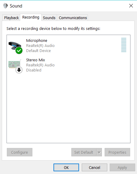 Laptop) Windows doesn't detect my HyperX Cloud Stinger microphone/headset.
