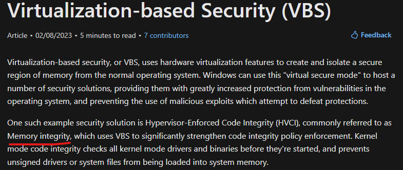 Memory Integrity and Core Isolation Issue 2btNkU9xapBf8j2p5aFSsga4GmNmSCefWTK9NukxqfkZfZNPMD8mXtIfk7q0VPgs2s7fiBi2lXDRhch0GVbqt2kaEwe7E%3d.png