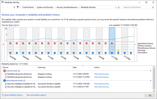 Well I'll be damned... This update actually fixed the constant StartMenuExperienceHost.exe... 2y83n3wuxw0e1.png