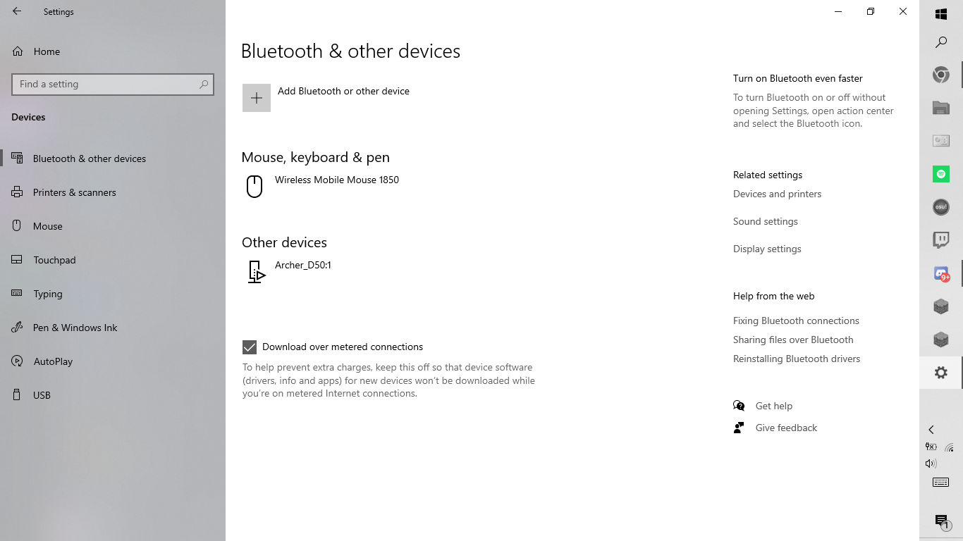 can't turn on bluetooth