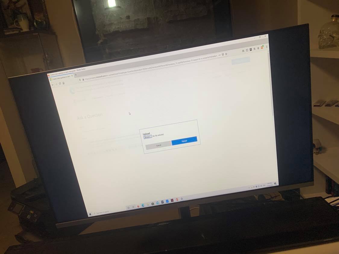 Display suddenly wont fit screen