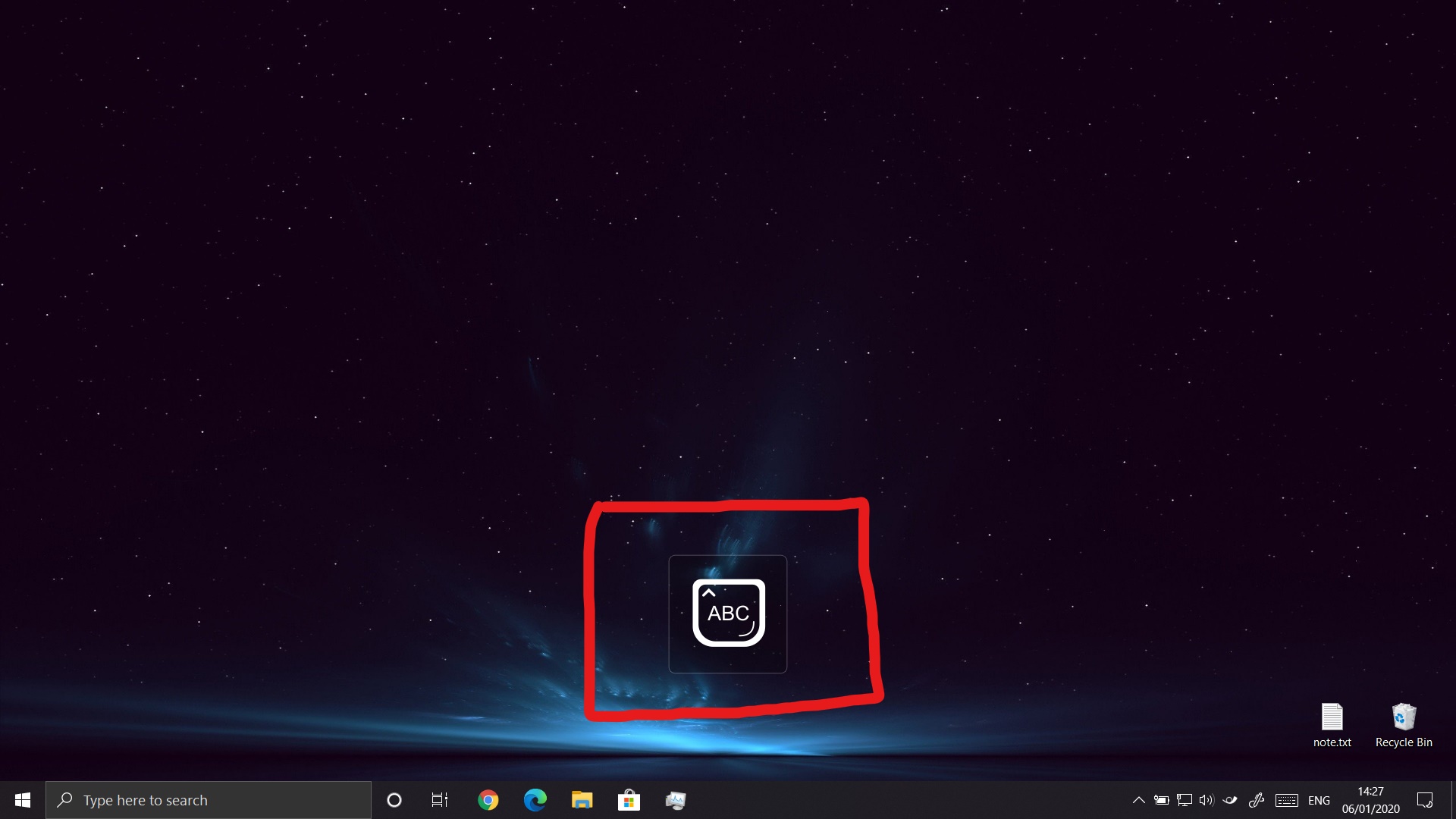 How to get rid of CAPS LOCK prompt on screen in my LENOVO Y540