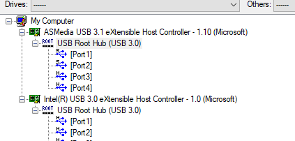 USB Root Hub supporting only USB 3.0 while the controller is USB 3.1