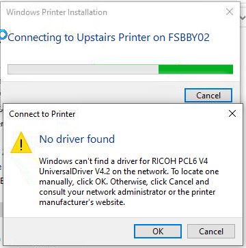 Can't Connect to Printer