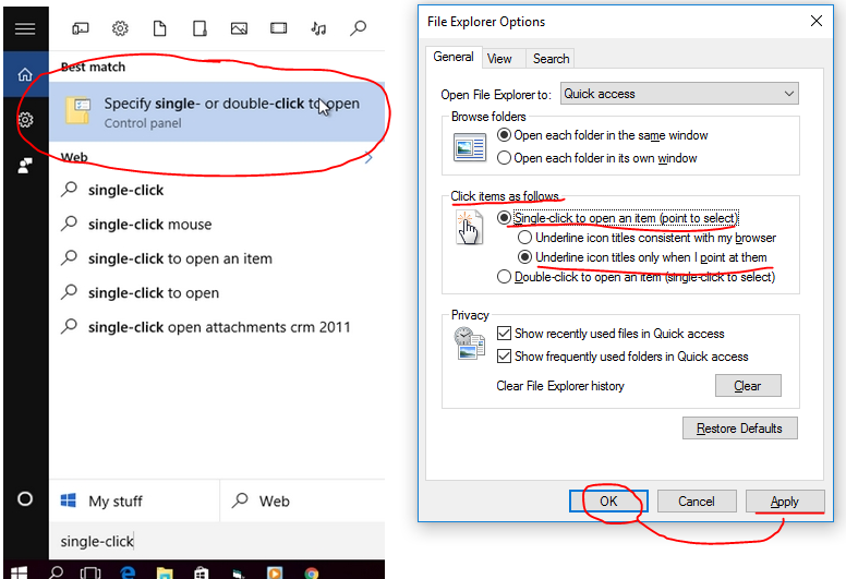 Windows 10 Mouse Problem: Single click gets handled as double click