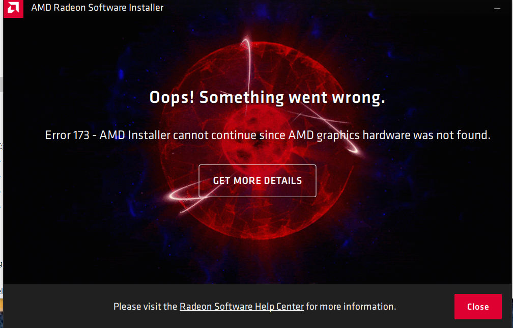 AMD R9 M375 driver installation problem