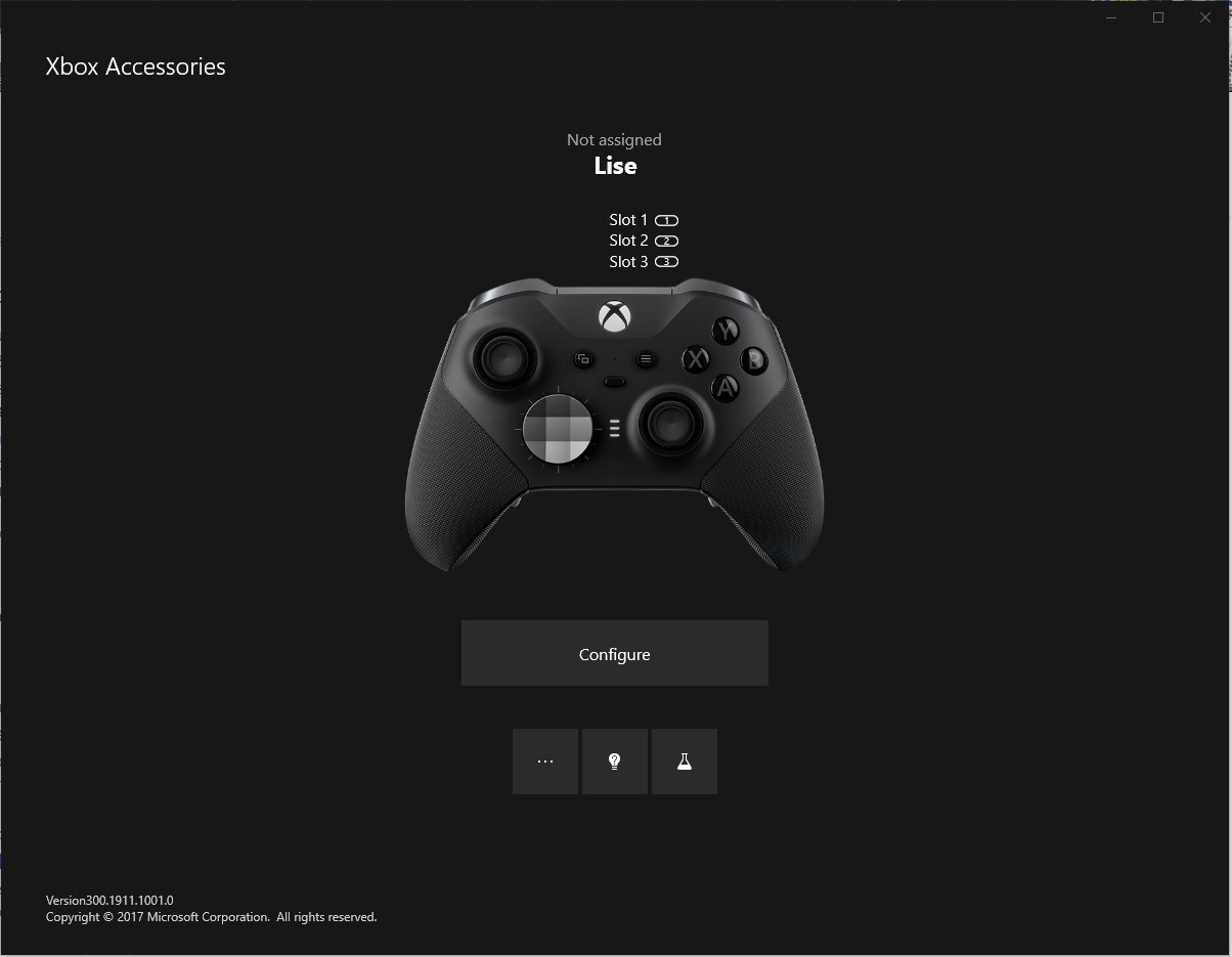 Cannot configure Xbox Elite 2 controller with Xbox Accessories