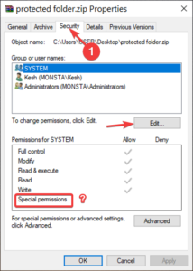 Compressed (Zipped) folders error in Windows 10 – File not found or No Read  permission
