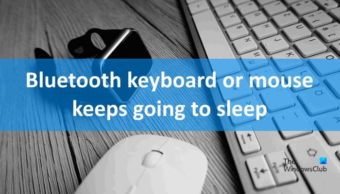 Bluetooth keyboard or mouse keeps going to Sleep on Windows 11/10