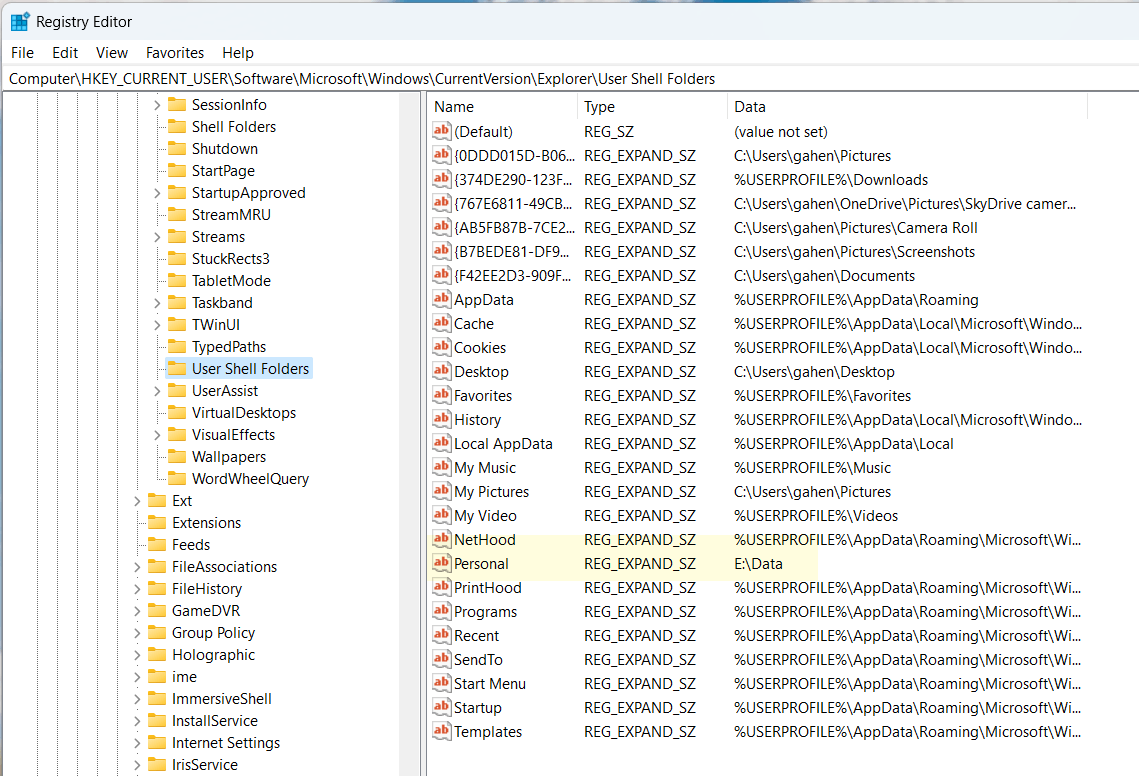 Documents folder is missing, can't find it. Windows 11. c2b70715-0ece-430c-9439-4ce4af181675?upload=true.png