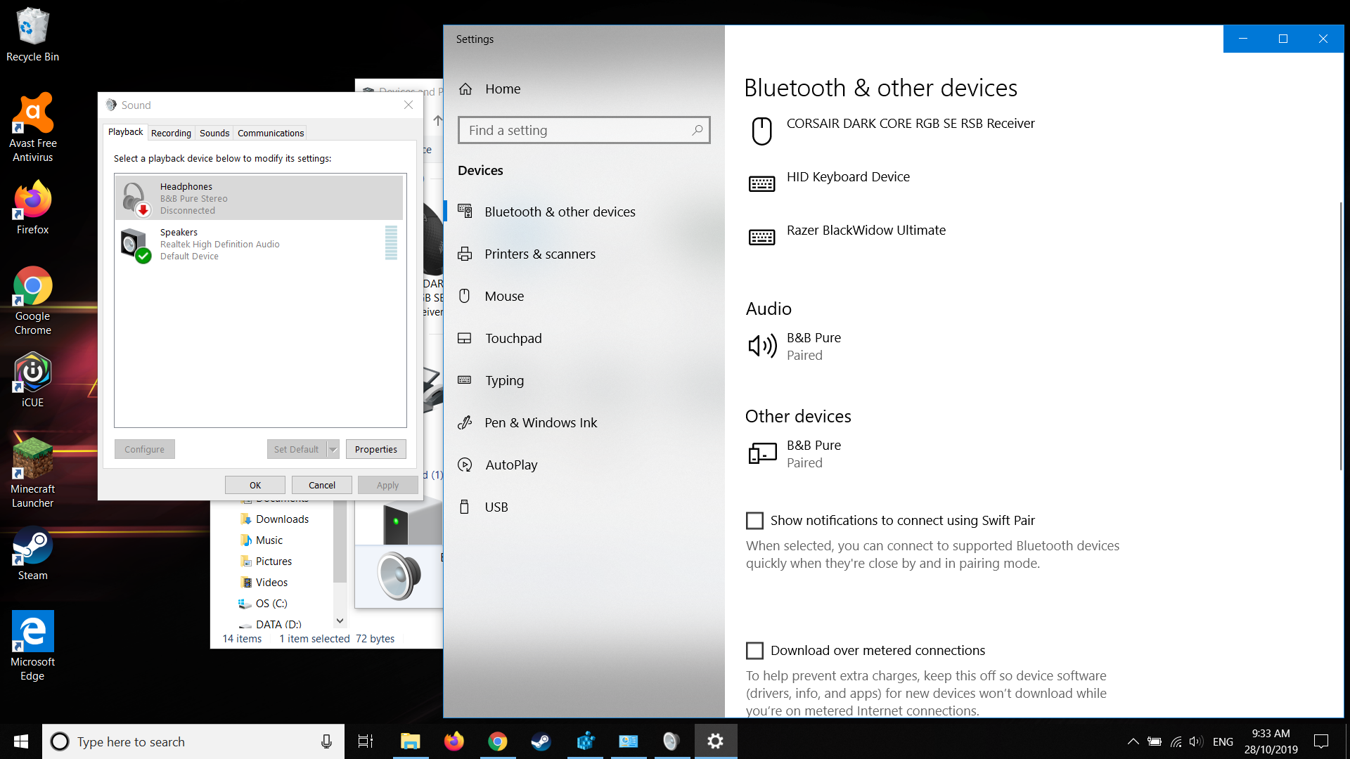 Bluetooth Headphones not recognised Windows 10