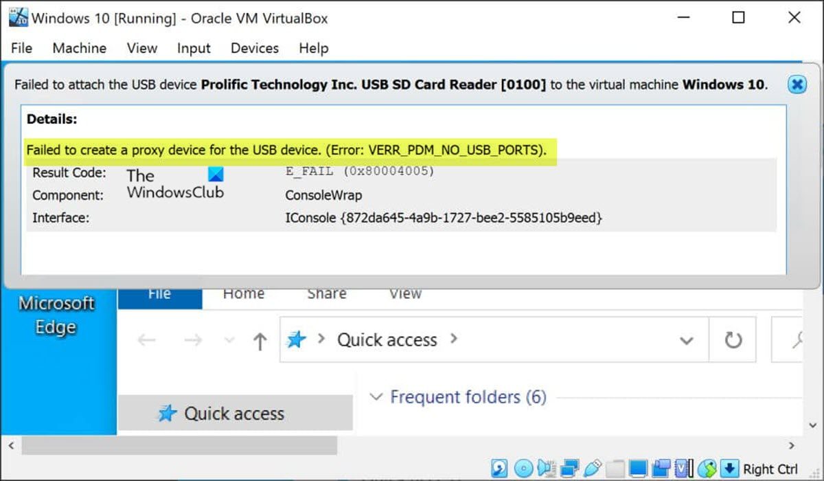 Failed to create a proxy device for the USB device — VirtualBox error