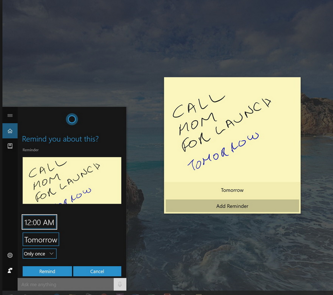 Can I set reminders on my sticky notes? fc9d1eb3-f577-4d34-a0b6-110ee7cc9e3d.png