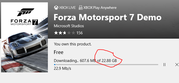 Forza Motorsport 7 crashes with Exception code: 0xc0000005