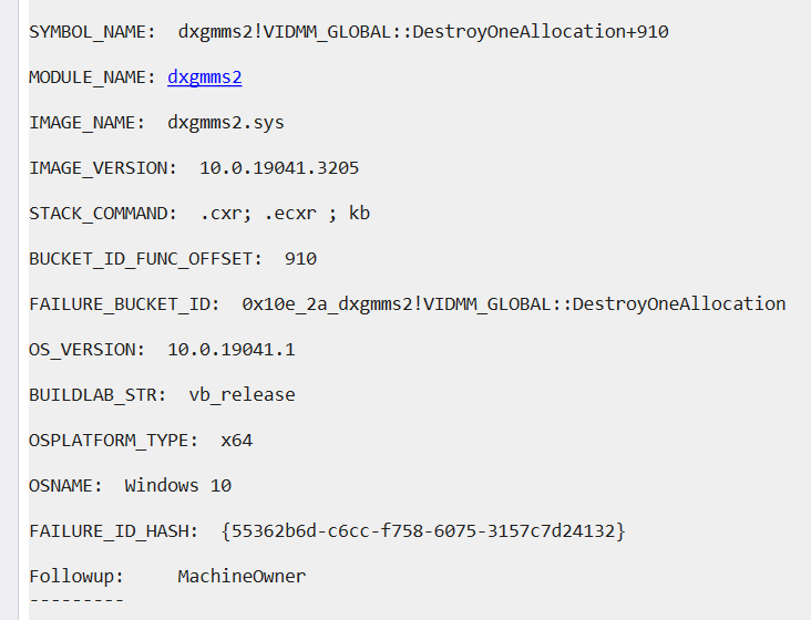 BSOD: VIDEO_MEMORY_MANAGEMENT_INTERNAL gImlyXFcqonP%2bgEIPze8PFdmFbFC1pD9c8WKBfqmwJW10Urb6pqIr9WQ%2bD%2f8ZdBwnId5SL4gS9UKCpXFQ18WTSM%3d.png