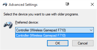 Wireless gamepad f710 not working after windows 2004 update