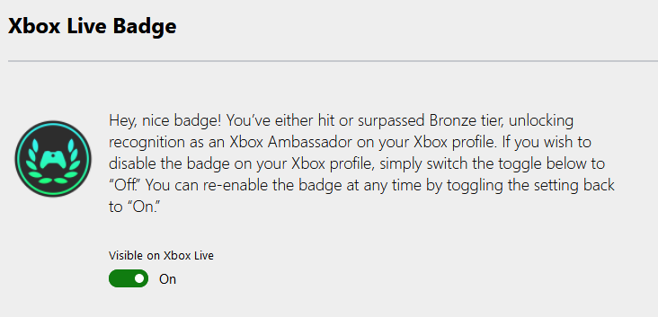 ambassador badge removed!!!!